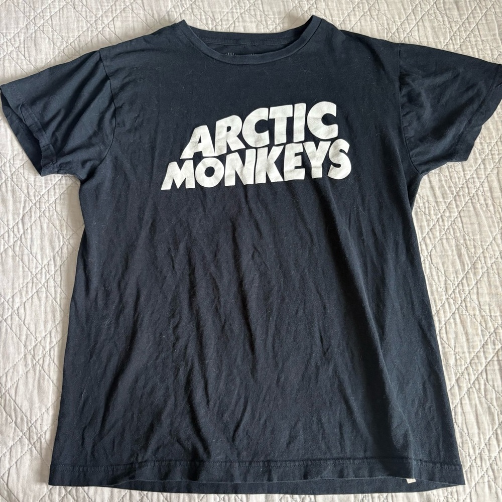 Arctic Monkeys Dark Blue Graphic Tee Size M